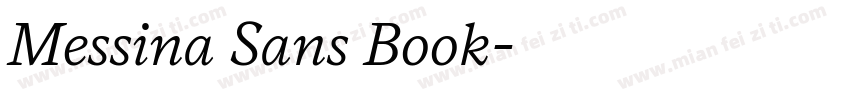 Messina Sans Book字体转换